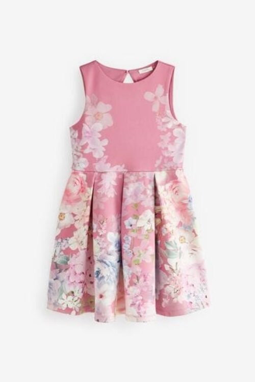 Occasion Party Dress – Floral Pink