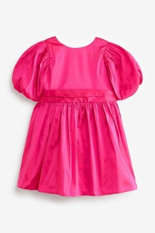 Taffeta Flower Girl Bow Dress