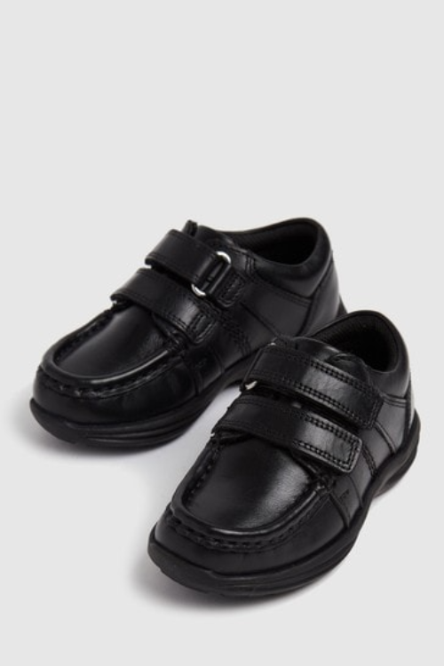 Schuh Black Boys Leather Shoes