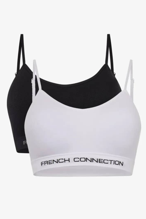 French Connection Seamless Hi-pad 2 Pack Crop Tops