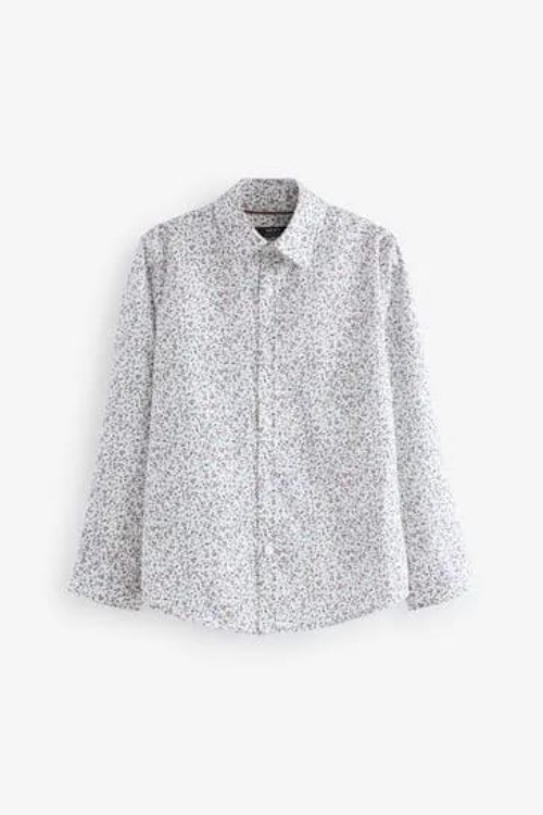 Next Pink Ditsy Floral Long Sleeve Printed Shirt