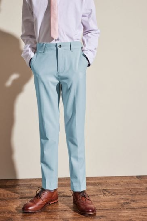 Next Skinny Fit Pale Blue Trouser