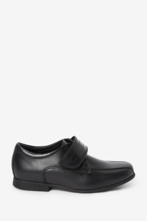 Next Black Leather Single Strap Shoes