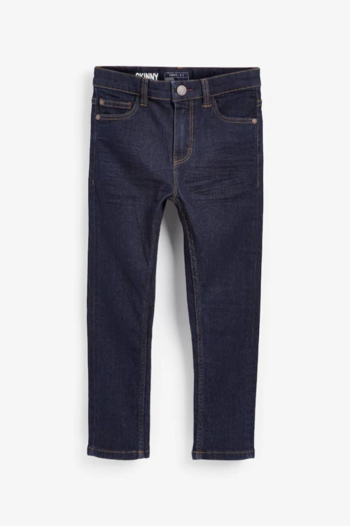 Dark Blue Regular Fit Cotton Rich Stretch Jeans