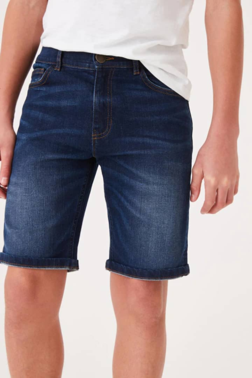 Next Dark Blue Denim Shorts