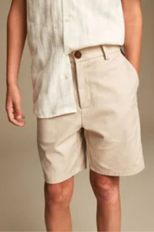 Next Boys Neutral Premium Chino Shorts