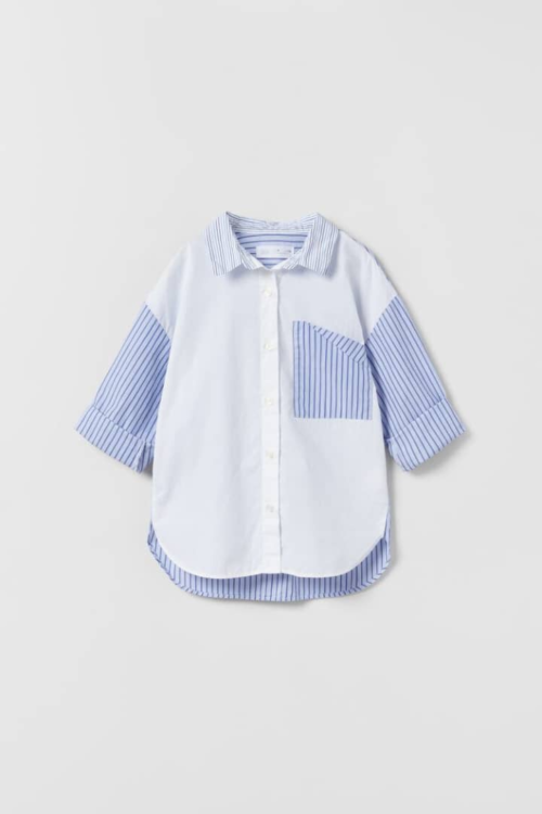 Zara Contrast Poplin Shirt