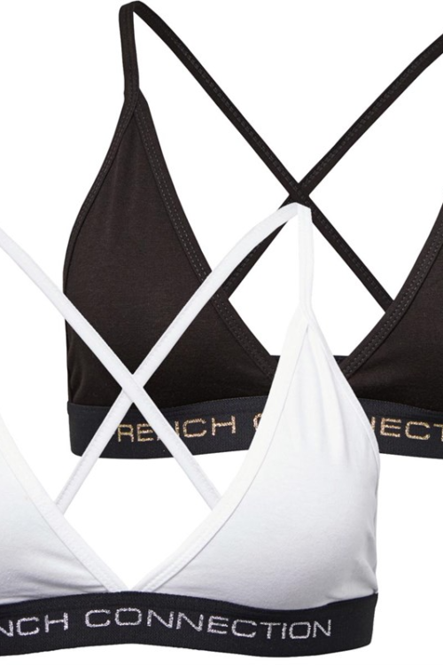 French Connection Bralette 2 Pack Lurex