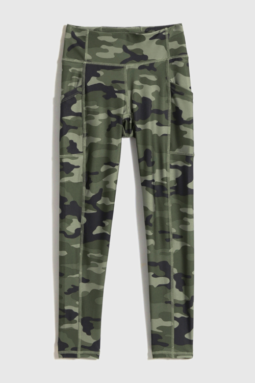 Gap Camouflage Leggings With Side Pockets