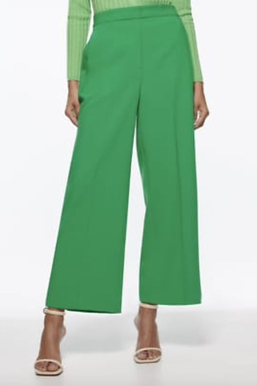 Zara Green Cullotte Trouser