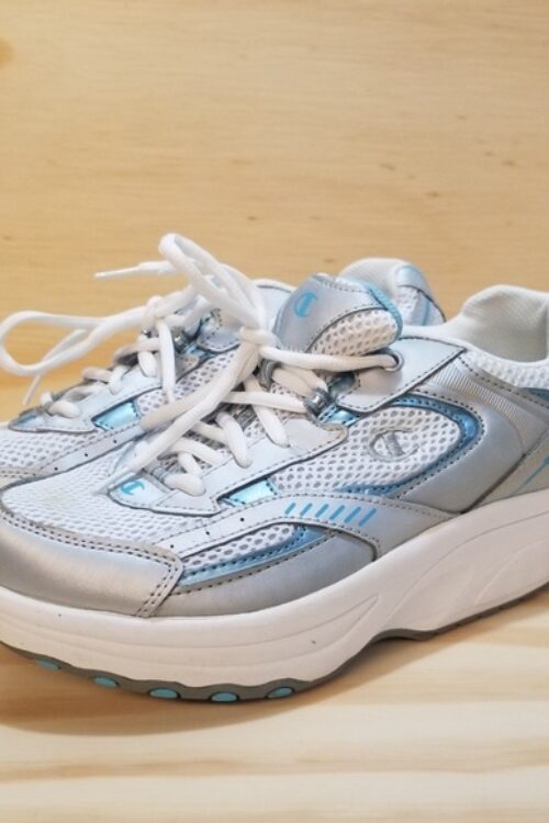 Blue/Silver Sneakers