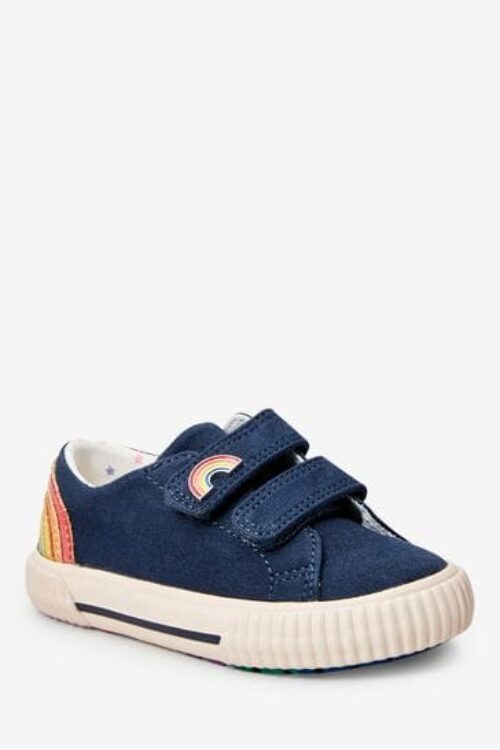 Next Navy Rainbow Trainers