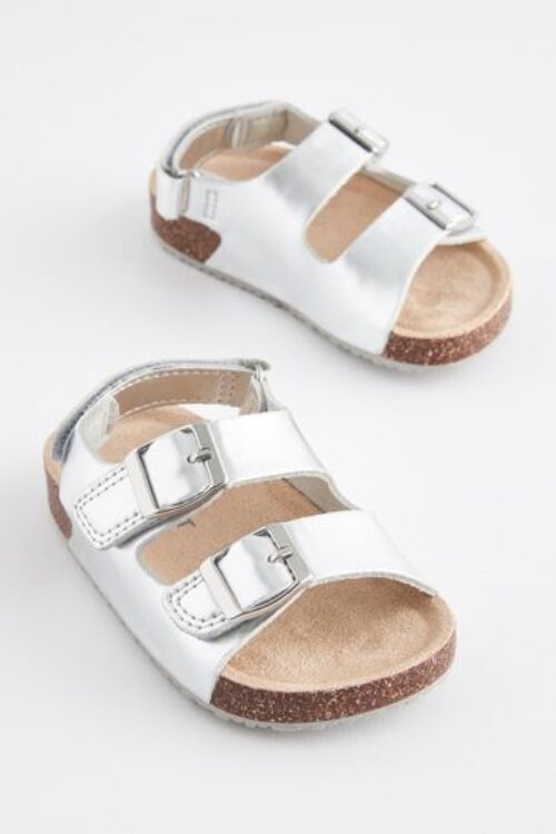 Double Buckle Corkbed Sandals