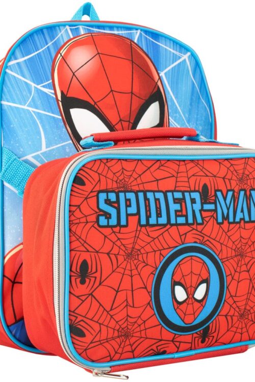 Kids Spiderman Backpack and Lunch Bag Set