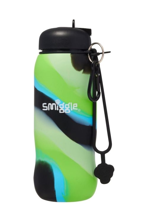 Smiggle Black Silicon Surreal 630ml Water Bottle