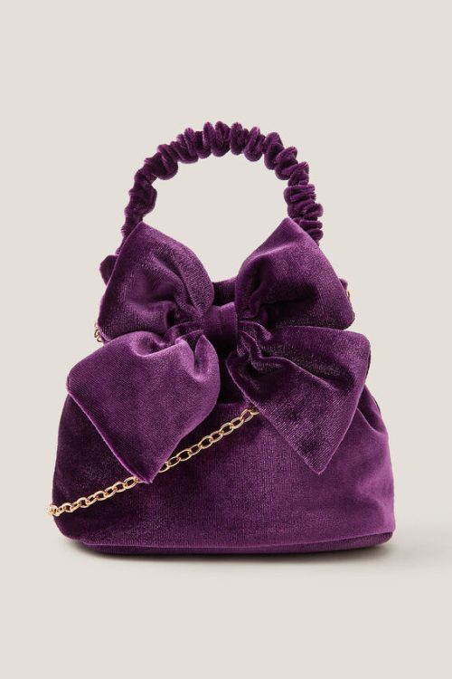 Monsoon Velvet Bow Grab Bag